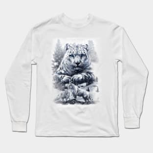 snow leopard Long Sleeve T-Shirt